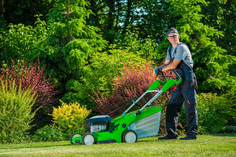 Contractor with Mower